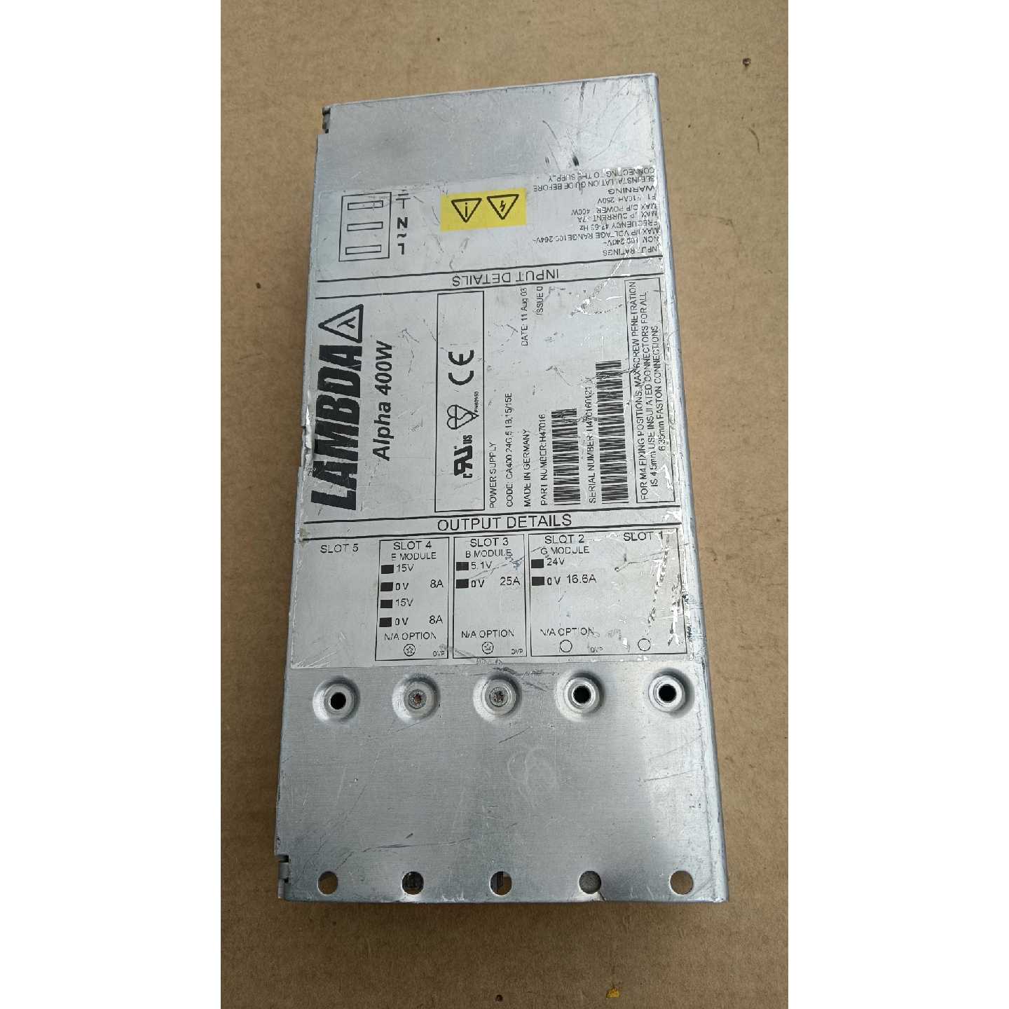 议价-LAMBDA Alpha 400W H40558电源模块