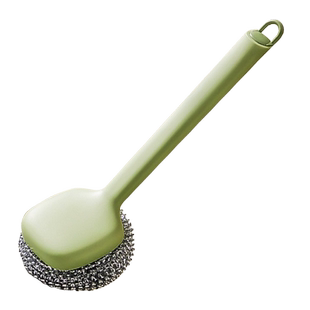 锅刷厨房专用洗锅刷子钢丝球刷长柄洗碗清洁刷刷锅神器基本不掉丝