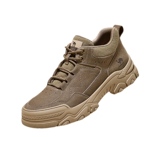 骆驼男鞋2025冬季新款经典复古厚底增高男士运动休闲鞋户外工装鞋