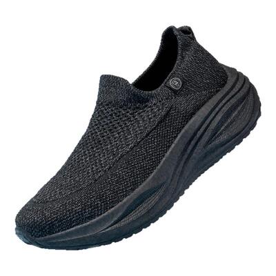 透气网面运动男休闲鞋厚底老人头