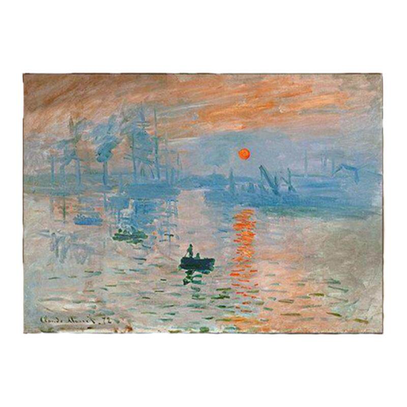 莫奈日出油画装饰画印象派艺术