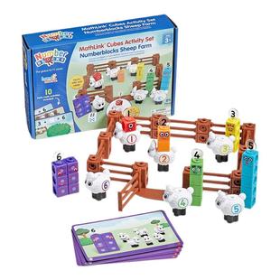 美国Numberblocks数字积木羊群牧场绵羊农场数学启蒙益智儿童益智