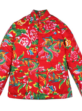 东北秧歌服装演出服新款大花布