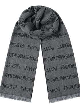 EMPORIO ARMANI阿玛尼羊毛流苏设计围巾围脖丝巾EM004238 AF21541
