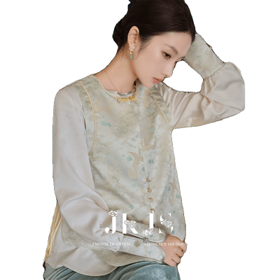 新中式马甲旗袍上衣JK&JS