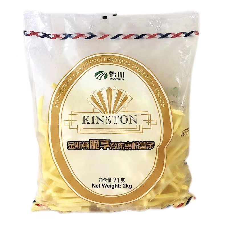雪川金斯頓裹粉細(xì)薯?xiàng)l冷凍半成品油炸小吃空氣炸鍋食材商用整箱