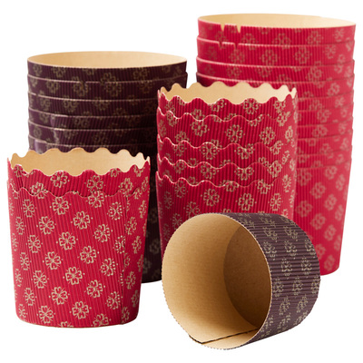 ROCKSHEAT潘娜托尼蛋糕纸托包装304不锈钢钢针Panettone圣诞纸杯