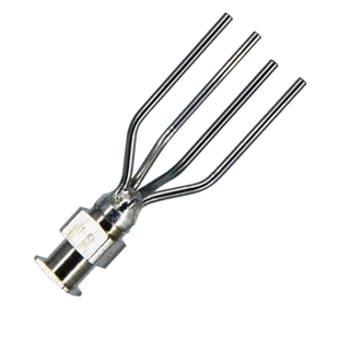 四管八字针头点胶机针筒平头针嘴多管金属斜口注胶咀全不锈钢针头