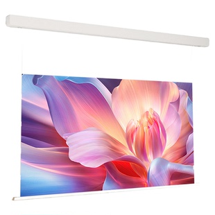 2026新款适用于小米投影幕布智能米家光子电动幕悬浮自动升降高清白天抗光菲涅尔家用天花吊顶隐藏嵌入式布幕