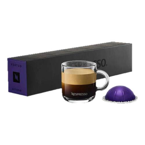 NESPRESSO奈斯派索胶囊咖啡 Vertuo阿尔缇西欧浓缩咖啡深烘10颗装