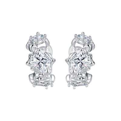 CCOO质感镶嵌耳夹无耳洞耳饰