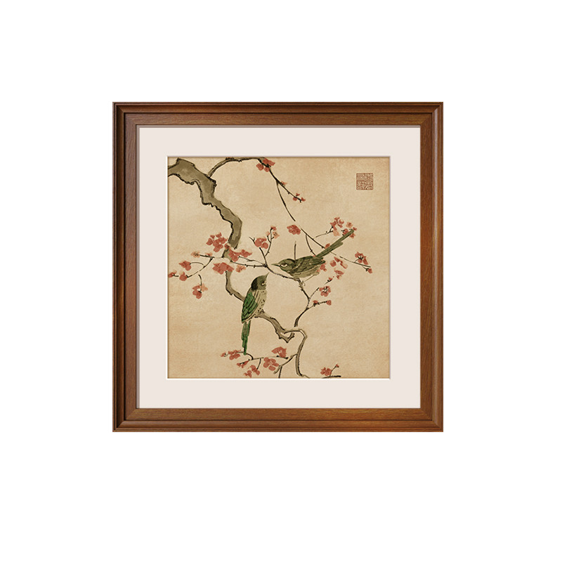 【磕碰包赔】喜上枝头茶室装饰画