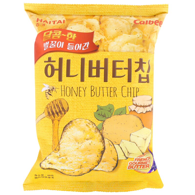 海太韩国进口休闲蜂蜜黄油薯片