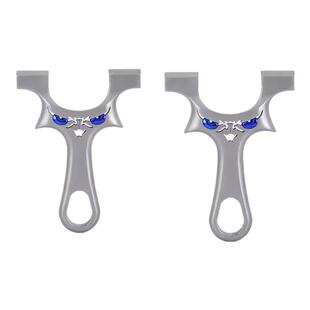 普雷萨斯304不锈钢龙齿小怪兽免绑扁皮弹弓户外竞技弹功架子弹