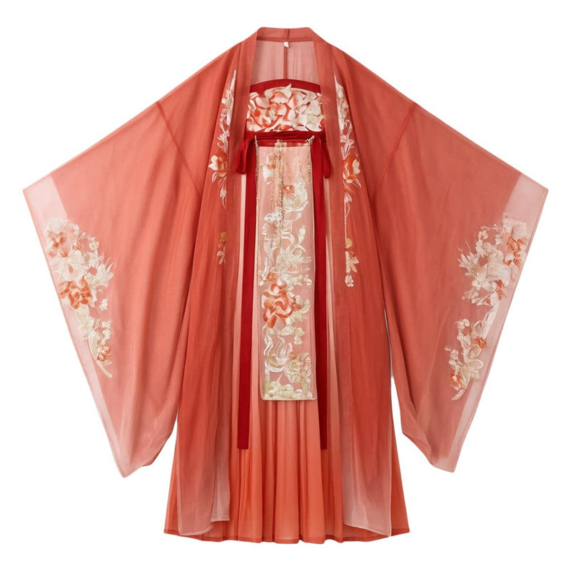 南巷瑾夏唐制汉服重工刺绣齐胸裙