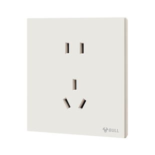 公牛超薄开关插座面板G57奶绒咖肤感哑光g56五孔86型空调家用暗装