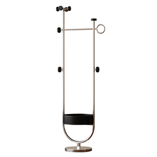 意式轻奢衣帽架床头柜一体家用客厅卧室落地收纳高级挂衣架置物架