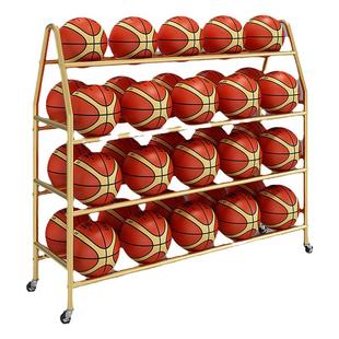 篮球收纳架家用球类收纳筐摆放神器幼儿园足球展示置物架存放推车