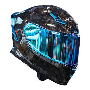 AVA闪电碳纤维头盔摩托车全盔四季男女跑盔大尾翼锻造机车头盔