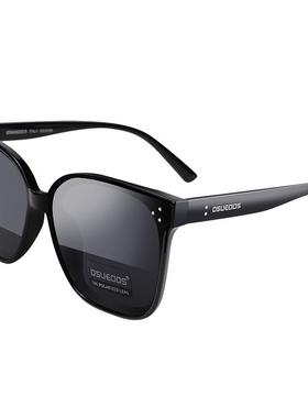 迪古森GM墨镜女偏光太阳镜男潮防紫外线大脸显瘦开车眼镜酷黑