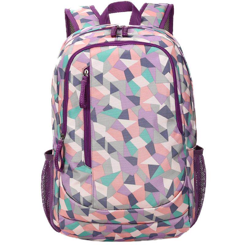 卡拉羊中学生书包女小学生初中生高中生双肩包超轻大容量减负轻便