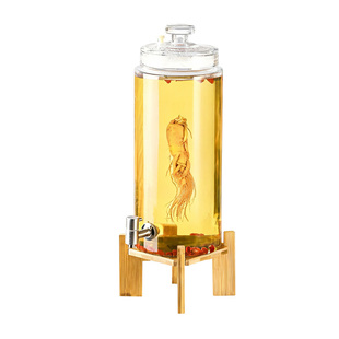 排气加厚玻璃泡酒瓶带龙头家用酒坛酒罐人参酒坛白酒缸专用酒瓶