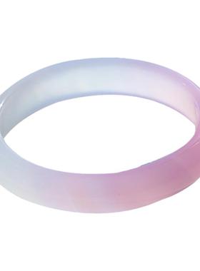 少女粉女款玉髓渐变粉手镯