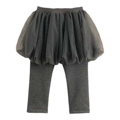 马克珍妮女童双层网纱加绒裤裙
