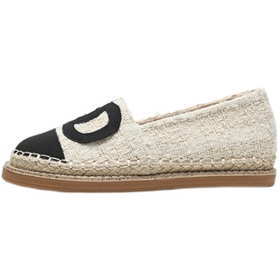 小香风厚底渔夫鞋女春季2026新款一脚蹬内增高单鞋大码女鞋41到43