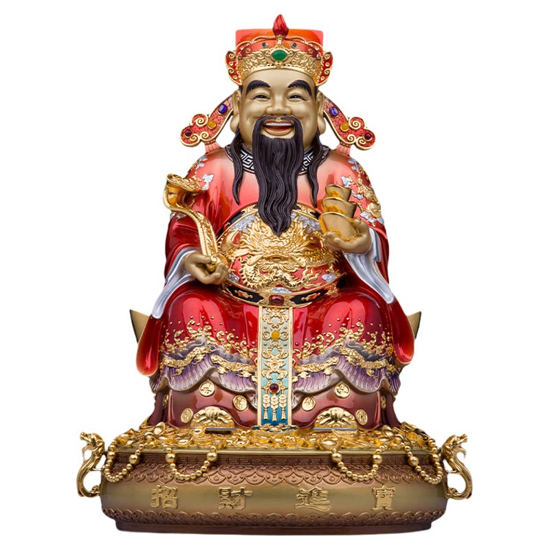 祥狮纯铜供奉招财中式店铺家用
