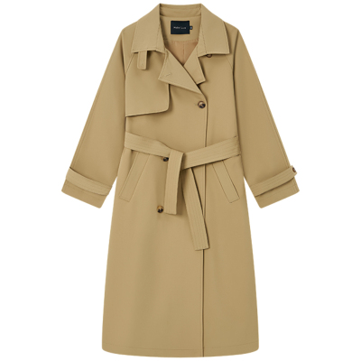 HaloLuu卡其色风衣气质高级感