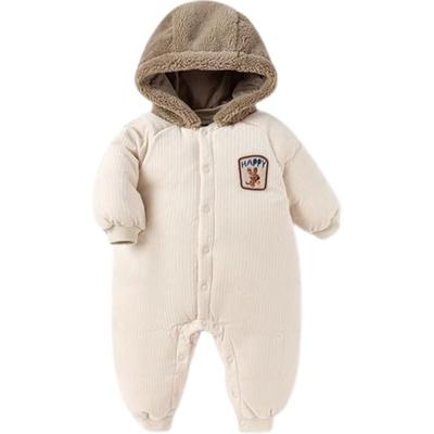 巴拉巴拉婴儿羽绒服连体衣宝宝加厚外出服秋冬季新款男童女童洋气