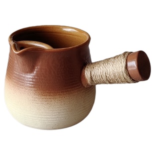 德化陶瓷围炉煮茶专用茶壶侧把2025新款电陶炉可明火家用烤奶茶罐