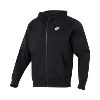 Nike耐克男子连帽衫秋冬新款针织卫衣加绒保暖运动夹克BV2646-010