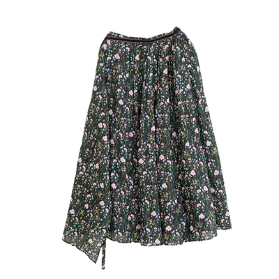 忘城中长款文艺复古印花