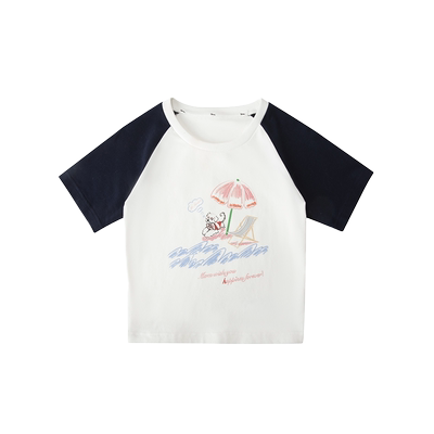 度假小狗Uena狗狗印花短袖T恤