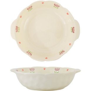 酸菜鱼大盆碗家用特大号双耳陶瓷汤碗盘子碗12寸水煮鱼毛血旺大碗