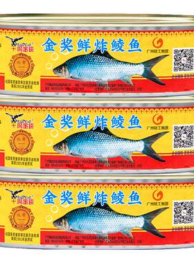 鹰金钱金奖鲜炸鲮鱼罐头无豆豉