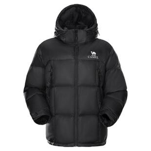 【拒水绒】骆驼户外拒水羽绒服新款3A抗菌男女款防泼水面包服外套