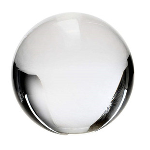 K9透明水晶球创意摄影道具魔术表演拍照招财8CM手工玻璃风水摆件