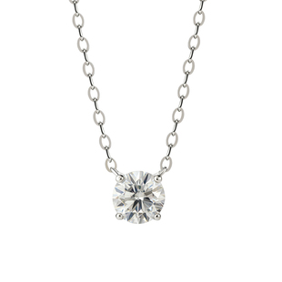 18K黄金钻石项链鼻屎钻锁骨链agete赵露思同款单钻项链日系培育钻