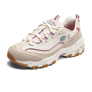 斯凯奇星空熊|夏季女鞋厚底增高运动休闲鞋潮流多巴胺色老爹鞋