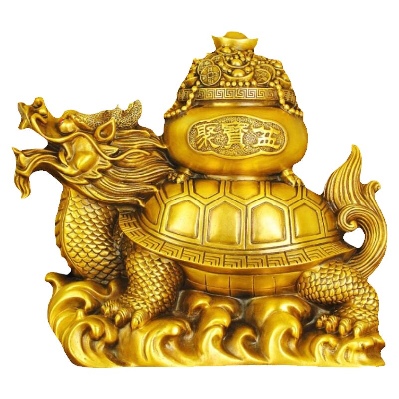 铜龙龟八卦招财龙龟家居摆件装饰
