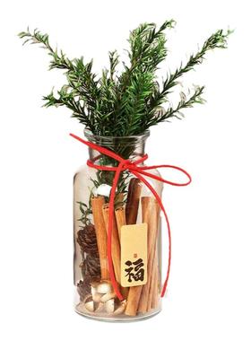 肉桂摆件diy玻璃瓶圣诞节礼物