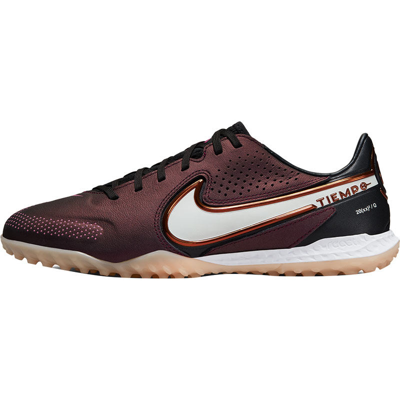 Nike/耐克紫色黑色白色男女休闲舒适运动牛皮足球鞋DR5984-510