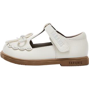 泰兰尼斯女童公主鞋春秋女宝宝鞋演出鞋包头软底复古英伦风小皮鞋