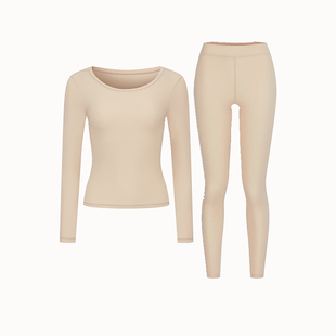 SIINSIIN肌底衣女25款冬季贴身美肤衣发热保暖内衣秋衣秋裤套装tk