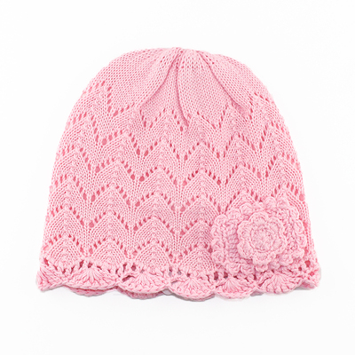 婴儿套头帽女宝宝新生儿针织帽子