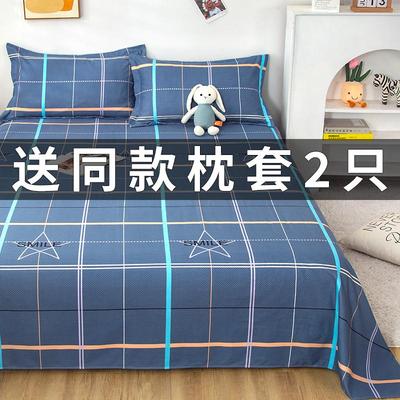 加厚磨毛全棉床单单件冬季保暖睡单纯棉1.2米1.5/1.8m单双人被单