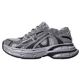 MRA机甲风老爹鞋男款银色复古慢跑鞋厚底增高运动休闲潮鞋子春季